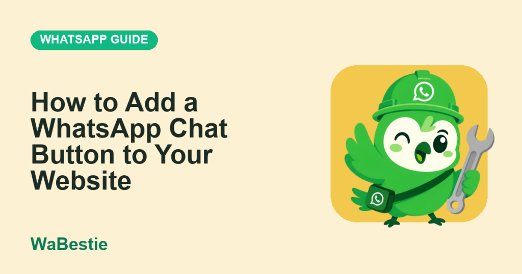 How to Add a WhatsApp Chat Button to Your Website cover