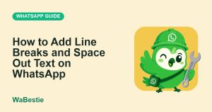 How to Add Line Breaks and Space Out Text on WhatsApp cover