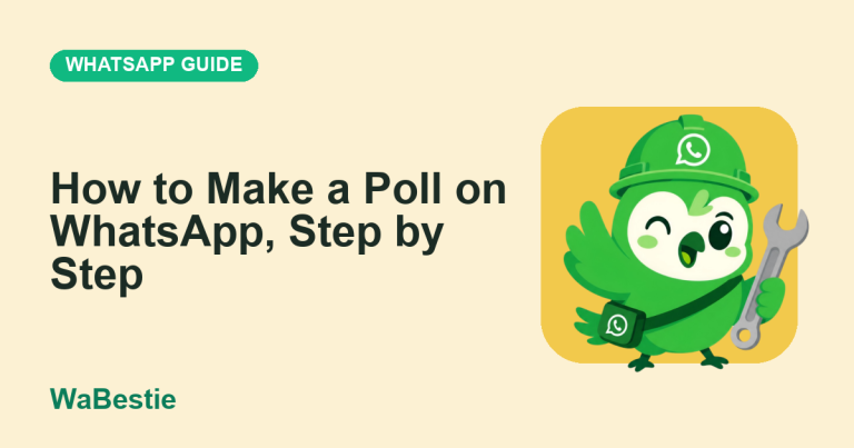 How to Make a Poll on WhatsApp, Step by Step cover