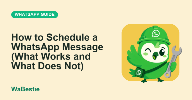 How to Schedule a WhatsApp Message (What Works and What Does Not) cover