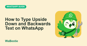 How to Type Upside Down and Backwards Text on WhatsApp cover