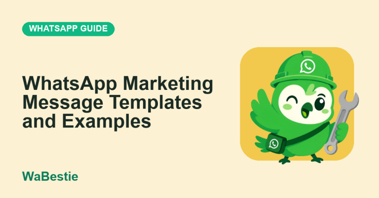 WhatsApp Marketing Message Templates and Examples cover